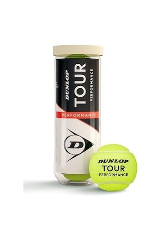 Dunlop Tour Performance 3'lü Tenis Topu - Vakum Ambalajlı 601622