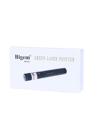 Şarjlı Yeşil Lazer Pointer 1000mw Bm-520 Çok Renkli