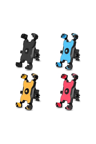 Elektrikli Bisiklet Cep Telefonu Tutucu 360 Derece Döndürülebilir Dört Yönlü Ayar Braketi Gidon 001