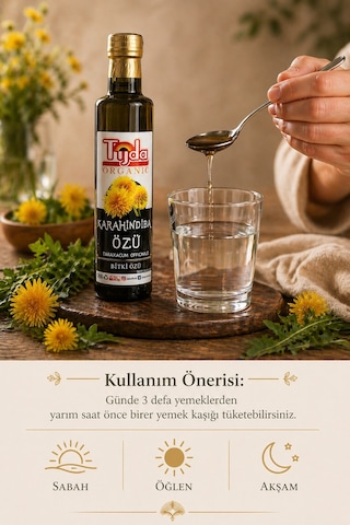 Tijda Taraxacum Officinale Karahindiba Kökü Bitki Özü 250 ML