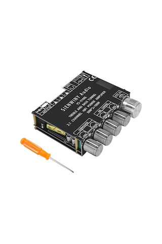 Aubyhe Ys-s100l Bluetooth 5.0 2.1 Kanal Güçlü Ses Amplifikatörü, 100w Bass Ve 50w Stereo Çıkış, Frekans Ayarlı