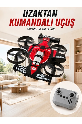 4 Pervaneli Rc Drone Uzaktan Kumandalı 360 Derece Dönüşlü Akrobatik Uçan Oyuncak Najmaddin Belirtilmemiş