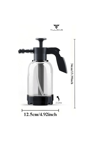 Yüksek Basınçlı 2 Başlıklı Su & Köpük Pompası 2 Litre Çok Amaçlı Kullanım Su Köpük Püskürtücü 2 Litre