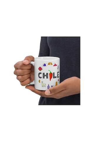 Şili Kupa Bardak 2 Adet Seyahat Hatıra Chile Mug
