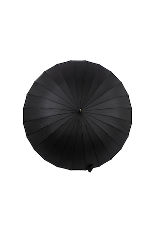 Marlux Marluxmpr1031 Rüzgara Dayanıklı Fiber 24 Tel Premium Lux Erkek Şemsiye Siyah