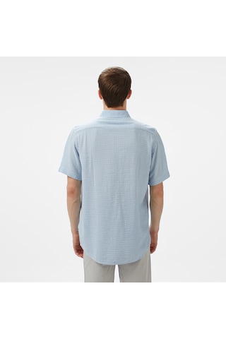 Nautica Erkek Mavi Classic Fit Çizgili Gömlek Çizgili W55447t Mavi
