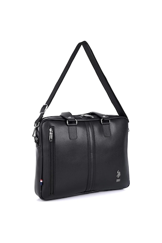 U.S. Polo Assn. Us Polo Assn 6753 Omuz Askılı Laptop Çantası Evrak Çantası Siyah
