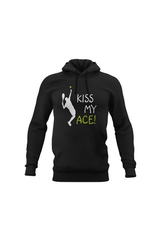 Pisa Art Ace Atmadan Yapamayanlara Özel Siyah Kapüşonlu Sweatshirt Hrmsw001 Siyah