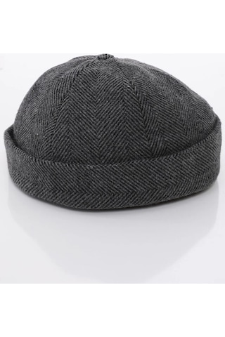 Takı Dükkanı Kışlık Yünlü Retro Docker Cap Takke Leon Bere Unisex Şapka cp236