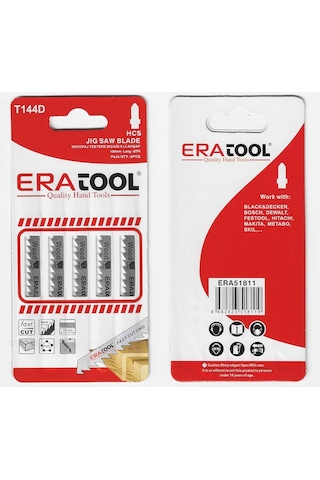 Eratool T144D Dekupaj Ahşap Testere Bıçağı 5'li