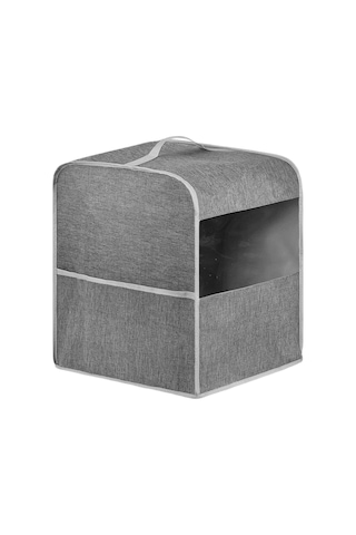 Homyl Kahve Makinesi Toz Kapağı Stand Mikser Espresso Koruyucu Gri