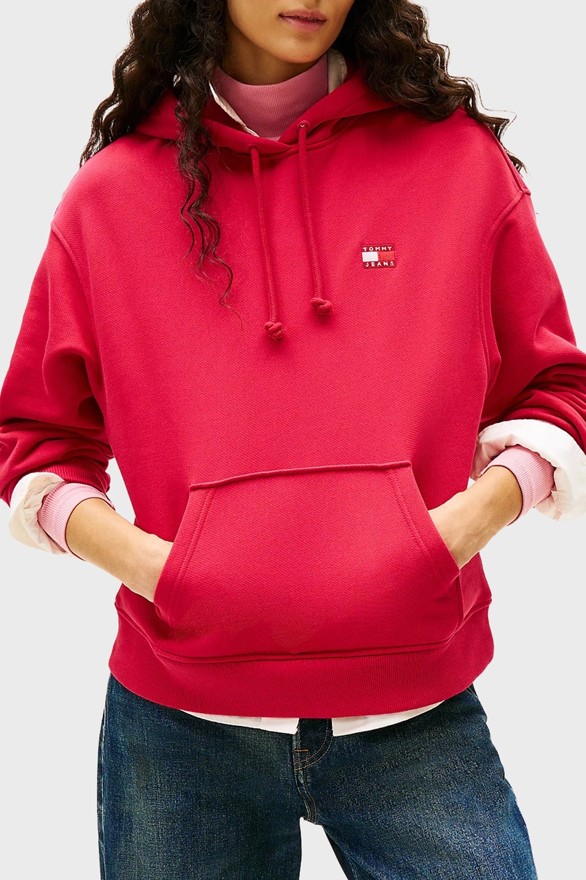 Tommy Jeans Bayan Sweat Dw0dw19414 Xjp Kırmızı Kırmızı