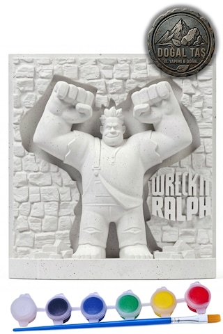 Oyunbozan Ralph Set Taş Biblo Çocuk Boyama Etkinliği Oyunbozan Ralph Set Taş Biblo Çocuk Boyama Etkinliği