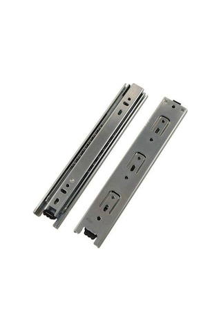 Minnes Teleskopik Çekmece Rayı H43Mm - 80Cm Gri