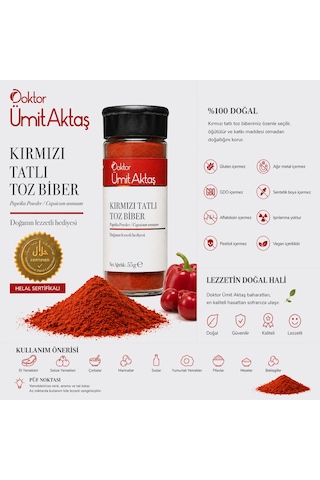Dr. Ümit Aktaş Kırmızı Tatlı Toz Biber