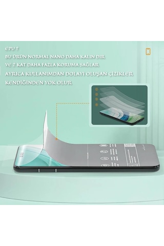 Huawei P9 Lite 2017 Nano Full Arka Kaplama Esnek Ultra İnce - Maxxpro - Epu Hd