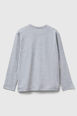United Colors Of Benetton Erkek Çocuk 3jerc10qo-25k Uzun Kol Tshirt Gri Melanj-2144 Gri