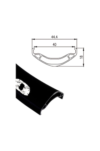 Alexrims Md40 Jant Çemberi 20" Disk Siyah 36d