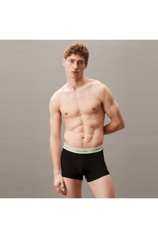 Calvin Klein Trunk 3^lü Erkek Siyah Renkli Bantlı Boxer 026 Lv00nb4392 Siyah