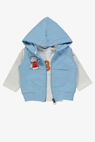 School Bear Cepli Erkek Bebek 2iplik Yelekli Takım Mnk14140 Mavi