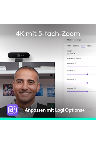 Logitech Brio 4k Web Kamerası, Görüntülü Arama, Gürültü Önleyici Mikrofon, Hd Otomatik Pozlama Telafisi, Microsoft Teams, Zoom, Google Voice, Meet, Pc/mac/notebook/Apple Uyumlu Macbook - Grafit