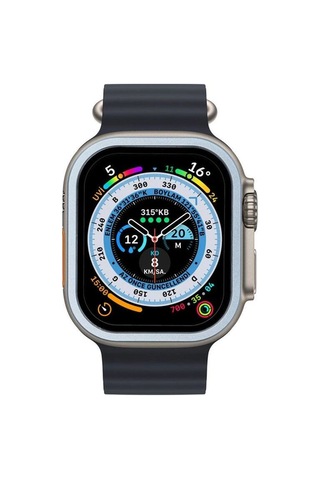 Apple Watch Uyumlu Ultra 49mm Alüminyum Kasa Cam Ekran Koruyucu