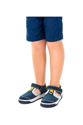 Kiko Kids Erkek Çocuk Günlük Ayakkabı Arz 2319 Petrol - Sarı