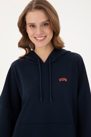 U.S. Polo Assn. Kadın Lacivert Kapüşonlu Basic Sweatshirt 50297324-VR033