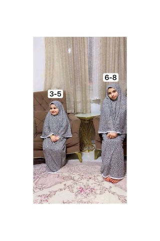 Aladaıyr 2 Adet Çocuk Namaz Elbise Pamuk Kumaş Çok Renkli033