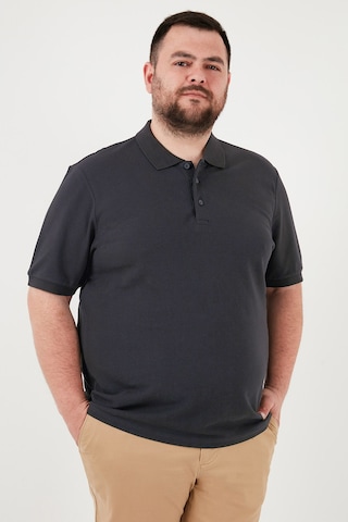 Buratti Pamuklu Regular Fit Büyük Beden Erkek Polo Yaka T Shirt 5902127B Antrasit