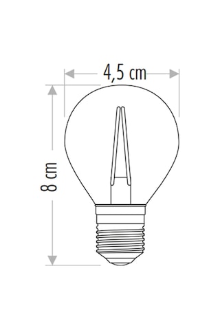 Cata Ct-4283 Rustik Led Ampul 4w Amber 5 Adet