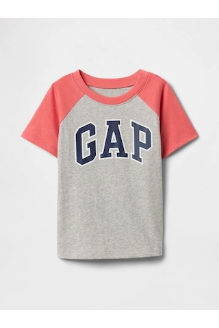 Erkek Bebek Gap Logo T-shirt Gri-5981 Gri