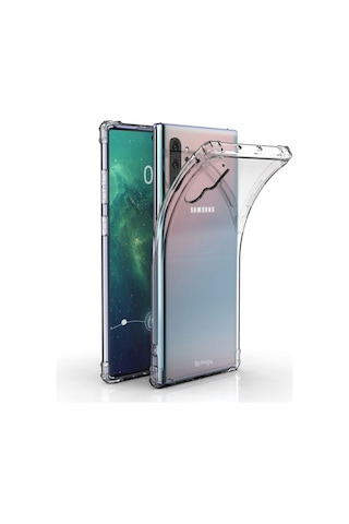 Blogy Galaxy Note 10 Plus İle Uyumlu Crystal Fit Kılıf Crystal Clear Şeffaf