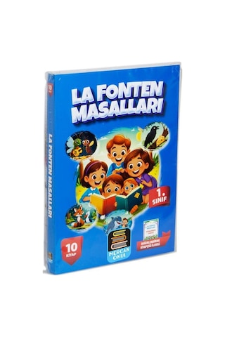 1. Sınıf Okuma Seti La Fonten Masalları 10 Kitap + Değerlendir...