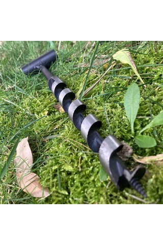 Kamp Ayısı Delme Çapı 18 Mm - Çantalı Bushcraft İsveç El Burgusu Siyah