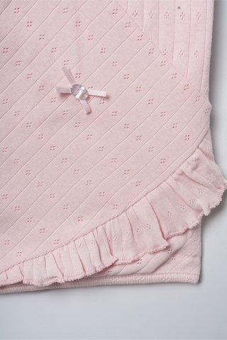 Yenidoğan Kız Bebek Hastane Çıkışı Tulumlu 5li Set %100 Pamuklu-butik Üretim & Yumuşacık Pembe