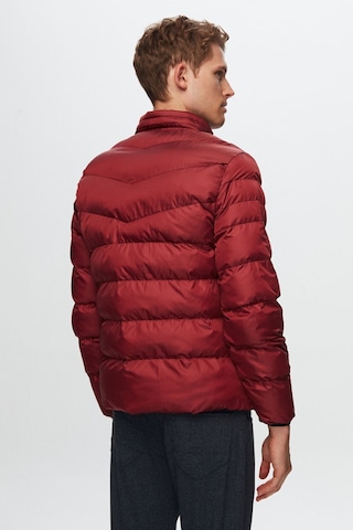 Ds Damat Slim Fit Bordo Rüzgar Geçirmez Elyaf Dolgulu Mont 1HF07ORT01940 Bordo