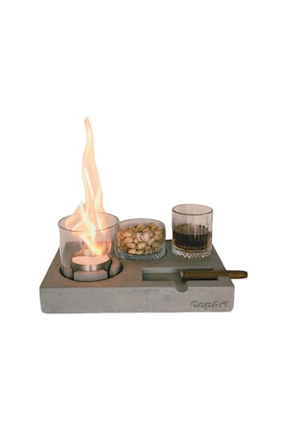 Elza Biyoetanol Masaüstü Şömine - 1 Lt Copart Yakıt Hediye