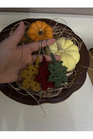 Amigurumi Kar Tanesi Örgü Anahtarlık 10'lu Paket