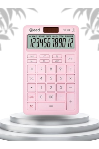Need Nd-30p Pastel Pembe Hesap Makinesi Pembe