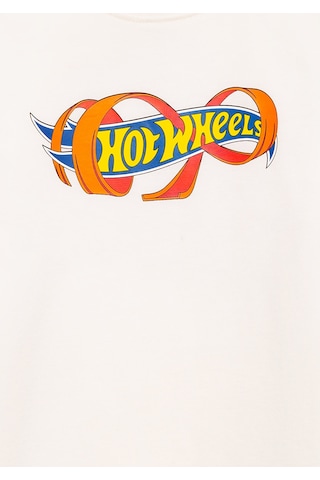 Mavi - Hot Wheels Baskılı Ekru Tişört 6610428-70057