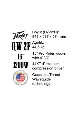 Peavey Qw 2F 15 Inç Pasif Kabin Hoparlör