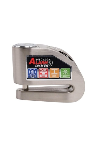 Armor Alarmlı Motorsiklet Disk Kilidi Çelik Gövde 606 Mva 6mm-inox