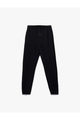 Koton Modal Kumaş Cepli Beli Bağlamalı Jogger Pantolon Siyah 6wak40032ek Siyah