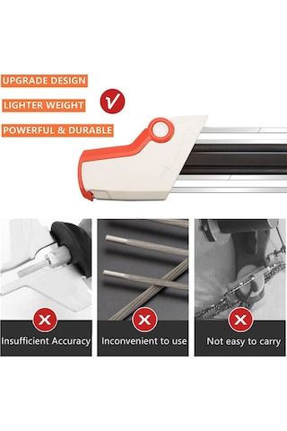 Suofeng Shangxing El Tipi Zincir Taslağı - Mini Elektrikli Zımpara Ucu İle Zincir Bakımı Aleti Turuncu-beyaz 4.0