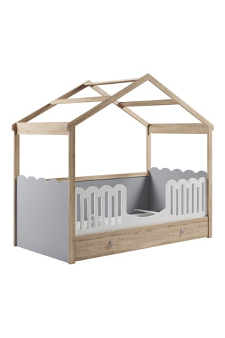 Meltem Kids Fiona Gri Montessori Karyola Altı Sandık