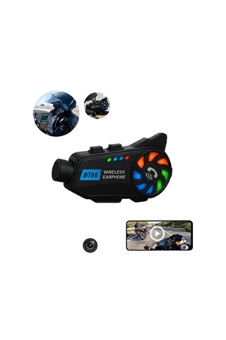 Kask Üstü Kamera Bluetooth Müzik Çhassasiyet Özellikli Geniş Açılı Lens 45210984