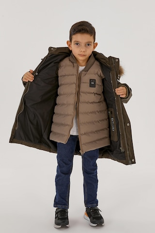 Benitto Kids Benittokids Erkek Çocuk Yelekli Mont 2'li Takım 51291-haki Haki