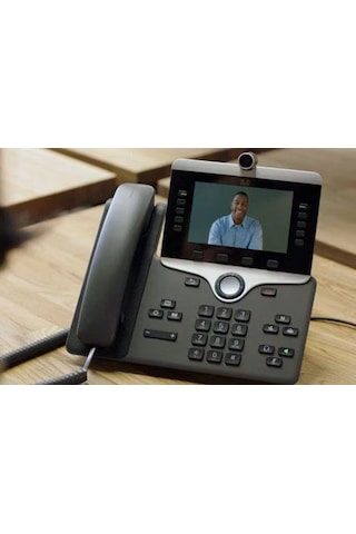 Cisco Cp-8845-k9 5-line Ip Phone Charcoal W/webcam, Stand, Handset