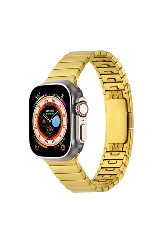 Watch 44mm Uyumlu Krd-82 Metal Zyl Kordon Rose Gold